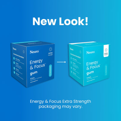 NeuroGum Extra Strength Energy  Focus Peppermint Sugar Free Supplement