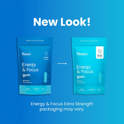 NeuroGum Extra Strength Energy  Focus Peppermint Sugar Free Supplement